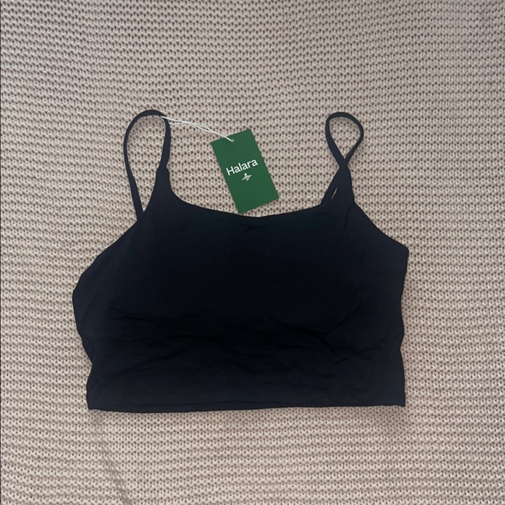 HALARA Elegant Black Spaghetti Strap Top